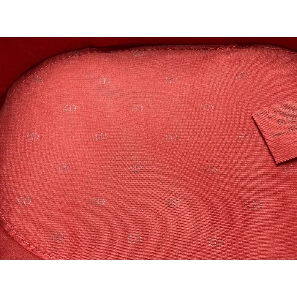 Dior Patent Red Pouch Zip Cosmetic Handle Travel Bag‎ Makeup Perfume Jewelry